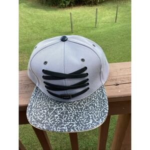 Lacer Head Wear Hat Black And Grey Snap Cap
